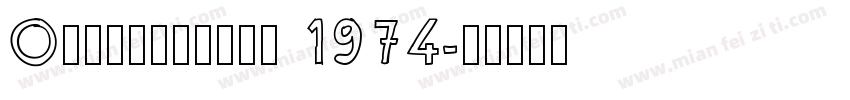Outstanding 1974字体转换